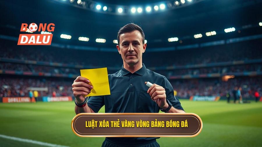1. Luật xóa thẻ vàng vòng bảng bóng đá