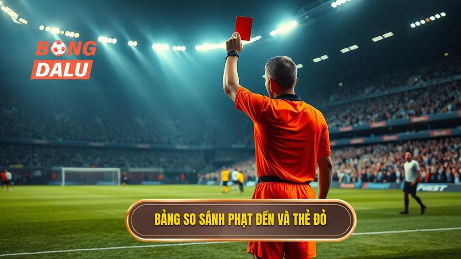 2. Bảng so sánh phạt đền và thẻ đỏ