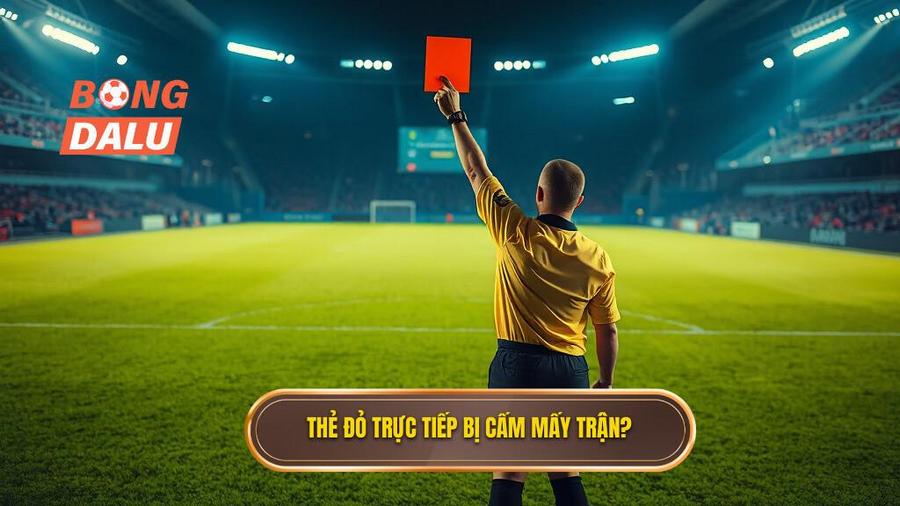 2. Thẻ đỏ trực tiếp bị cấm mấy trận_