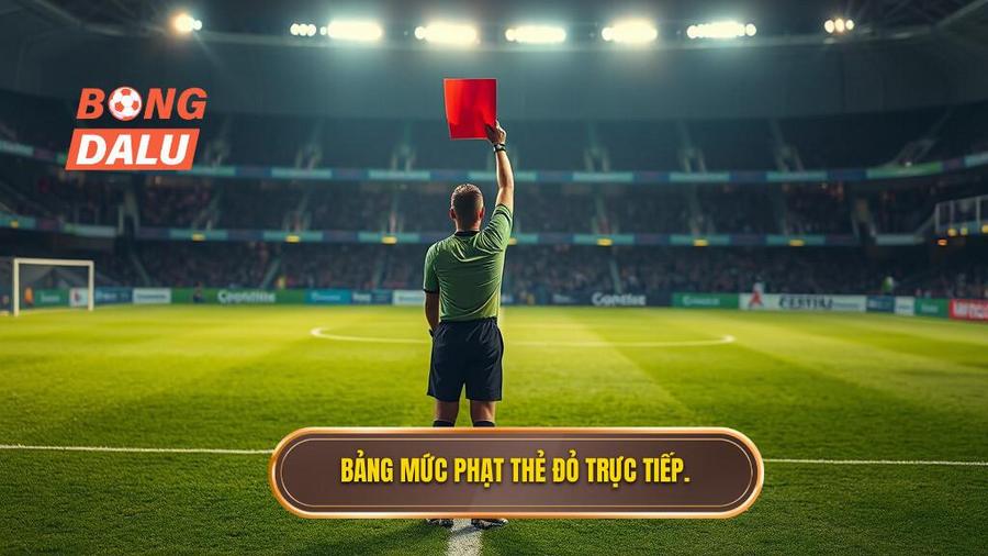 3. Bảng mức phạt thẻ đỏ trực tiếp.