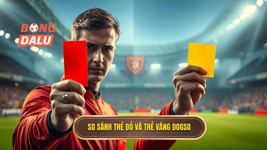 3. So sánh thẻ đỏ và thẻ vàng DOGSO