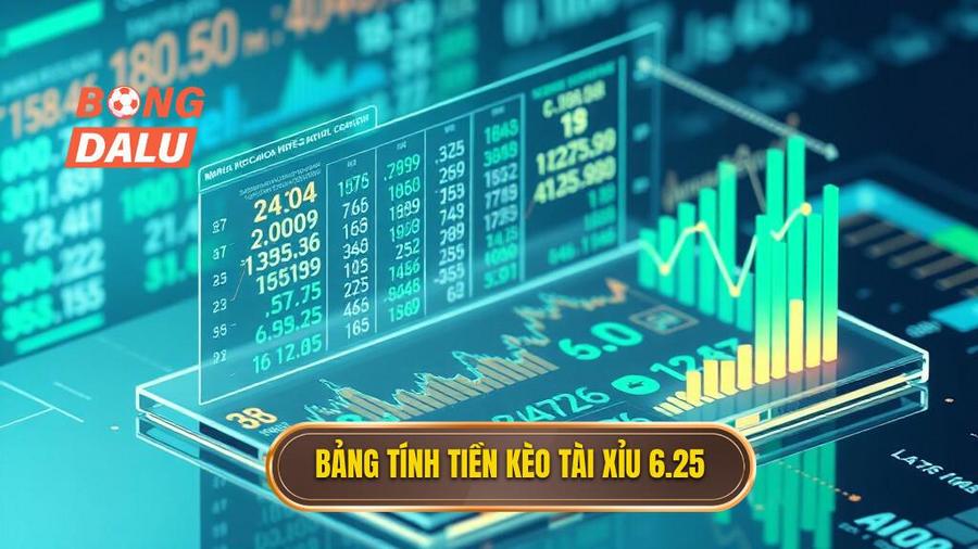 Bảng tính tiền chi tiết cho kèo tài xỉu 6.25