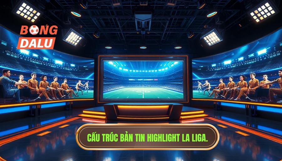 Cơ cấu nội dung trong một bản tin highlight La Liga tiêu chuẩn