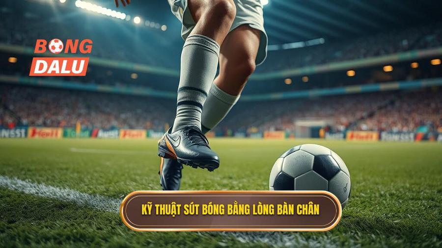 Phân tích chi tiết quy trình thực hiện kỹ thuật sút bóng bằng lòng bàn chân phải