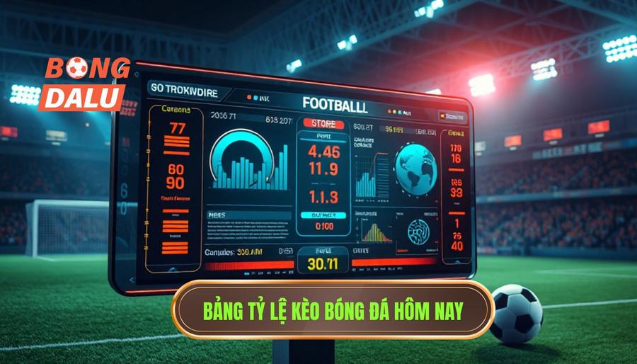 Bảng tham khảo tỷ lệ kèo bóng đá hôm nay (Ví dụ)